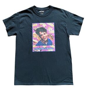 NKOTB Joey McIntyre Shirt • Black “I Like Toasties On Sundays” • Size M